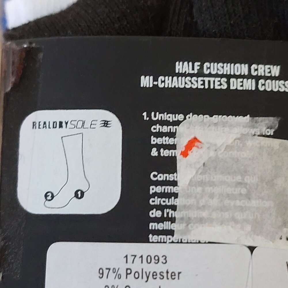 Converse Half Cushion Crew Socks 3 Pack White Blue Mens 6-12 Striped Logo NWT - Picture 4 of 11